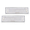 G-PLUS Front Side Marker Lights Assembly Compatible With Chevy Blazer/GMC Jimmy C/K R Pickup 1981-1991,Side Chrome Bezel Marker Lamps Pair Clear Lens