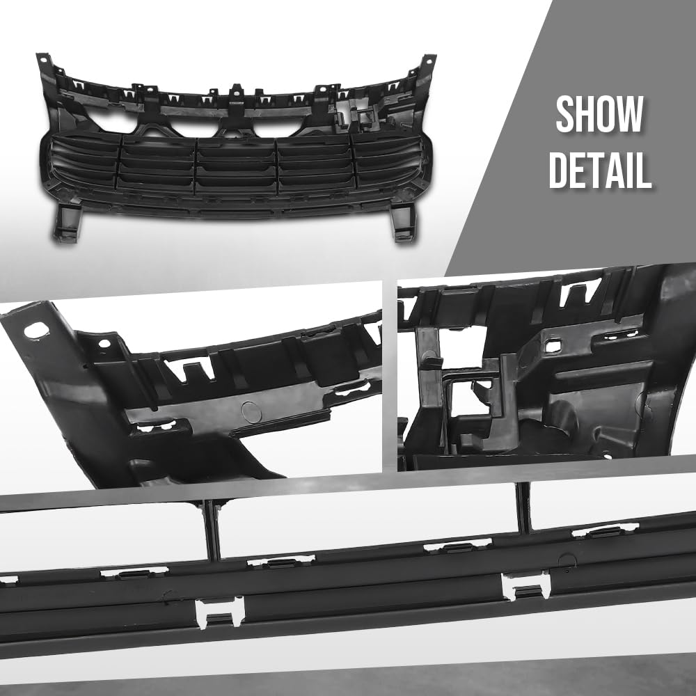 G-PLUS Front Bumper Grille Compatible with Porsche Cayenne 2015 2016 2017 2018 95850568302, 958505683 Black