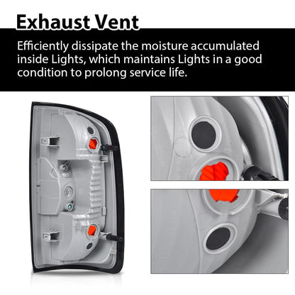 G-PLUS Tail Light Left Driver w/Bulbs,Fit for GMC Canyon 2015-2022 (submodel: All Terrain，Denali，Base, SL, SLE, SLT，AT4, Elevation, Elevation Standard) Luces Traseras Rear Brake Lamps Assembly
