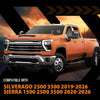 G-PLUS Out-Channel Window Visor Deflectors Rain Guards Fit Chevy Silverado & GMC Sierra 1500 Crew Cab Only 2019-2026 | Window Friendly | Heat-Resistant No Warp | One-Warranty | Smoky