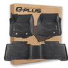 G-PLUS Floor Mats Compatible with Toyota Tacoma 2016-2023 Double Cab (Only Fit Automatic, Not Fit Vehicles with Vinyl Flooring), TPE Custom Fit All Weather Front & 2nd Row Floor Liners