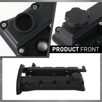 G-PLUS Engine Valve Cover w/Gasket & Cap Compatible with Chevy Aveo 2004 2005 L4 1.6L 96473698