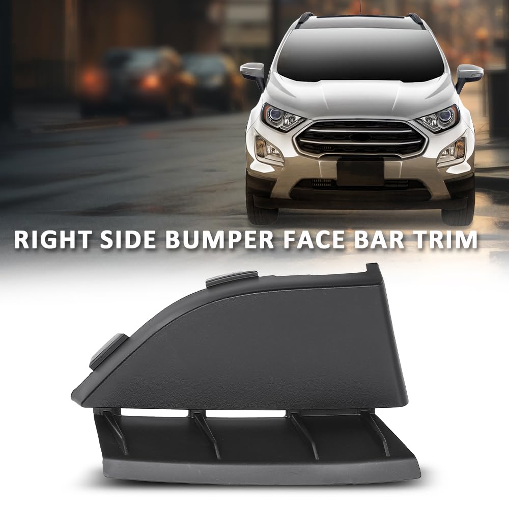 G-PLUS Front Right Bumper Molding Fascia Panel, Compatible with Ford EcoSport 2018-2022, Passenger Side, GN1Z8419BC, FO1033109