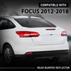 G-PLUS Rear Left Bumper Reflector, Compatible with Ford Focus S SEL Titanium 2012-2018, Driver Side, FO1184101, BM5Z13A565B