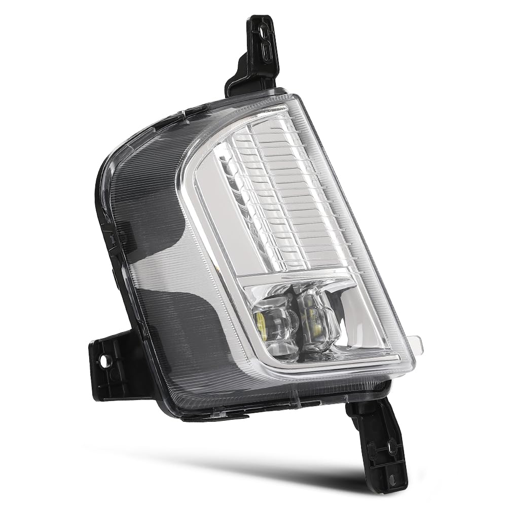 G-PLUS LED Fog Light Driving Lamp Right Side Clear Compatible with Ford Edge 2019-2024 PKT4B-15B242-AD, PKT4B15B242AD