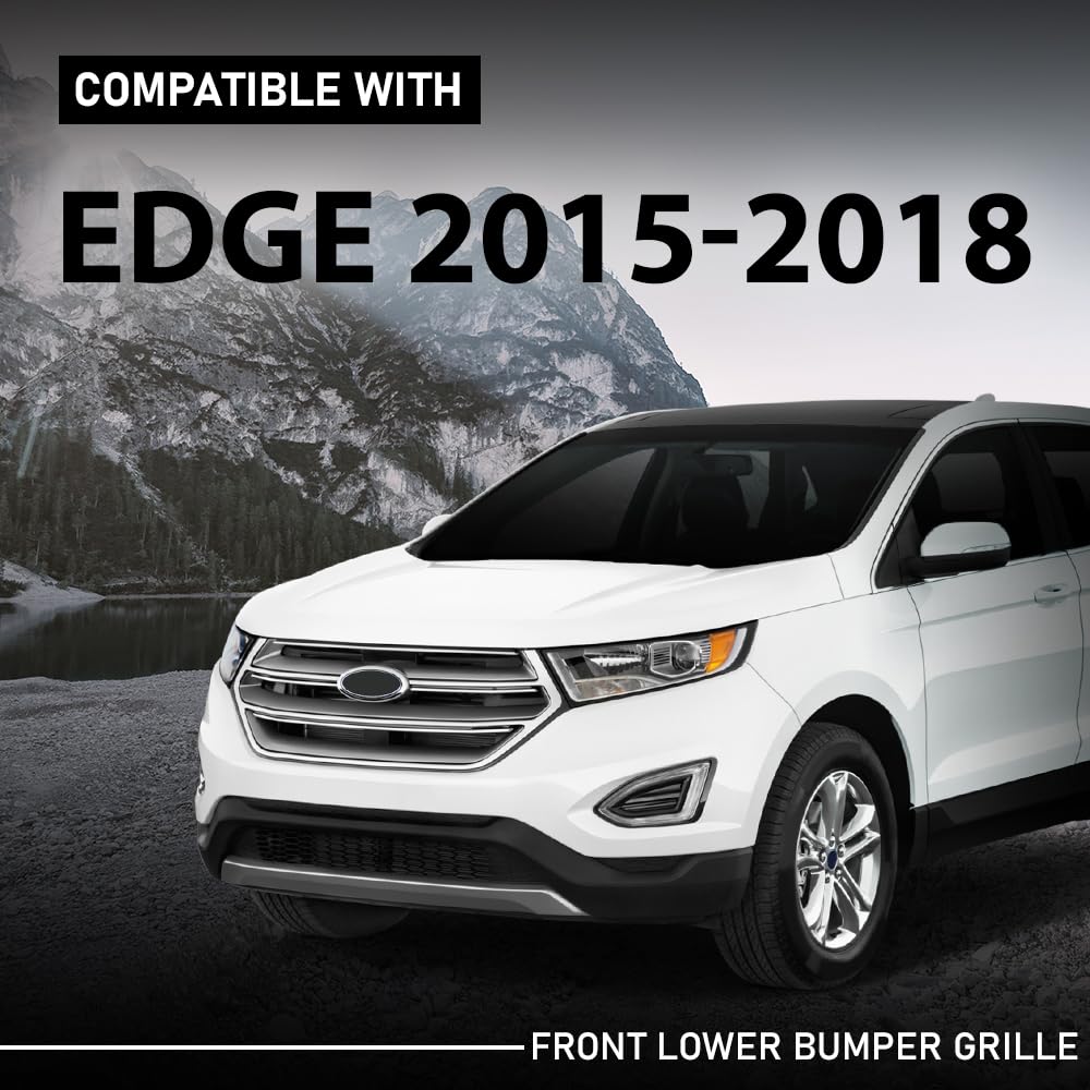 G-PLUS Front Bumper Lower Grille, Compatible with Ford Edge 2015-2018, BTPS7453MBK, FT4Z-17K945-AA