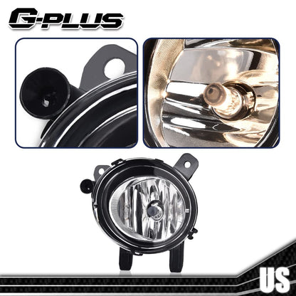 G-PLUS Pair Front Bumper Fog Lights Compatible with 2012-2014 BMW 328i xDrive sedan BM2592142 / BM2593142 Fog Lamp Accessories neblineros para autos delantero faros antiniebla