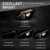 G-PLUS LED Headlight Left Driver Side Compatible with Benz C-Class C300 W205 2015 2016 2017 2018 205906770364, MB2502227 Black