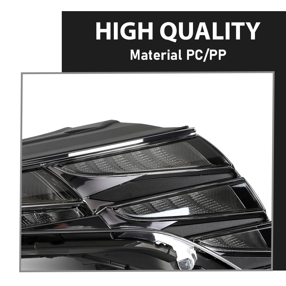 G-PLUS LED Headlights Front Headlamp Assembly Right Passenger, Compatible with Tucson 2021-2024, Clear Lens Black Housing Amber Reflector, 92208CW200, 92208-CW200 Bumper Headlamps,faros delanteros