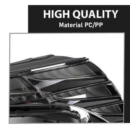 G-PLUS LED Headlights Front Headlamp Assembly Right Passenger, Compatible with Tucson 2021-2024, Clear Lens Black Housing Amber Reflector, 92208CW200, 92208-CW200 Bumper Headlamps,faros delanteros