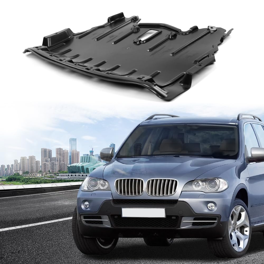 G-PLUS Front Engine Splash Shield Compatible with BMW X5 3.0si 4.8i 2007-2008/Fit BMW X5 xDrive30i xDrive48i 2009-2010 51757158385 BM1228151
