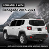 G-PLUS Rear Left Driver Side Door Molding Fender Flare Trim Compatible with Jeep Renegade 2015-2021 Wheel Opening Molding Arch Trim 5VX87LXHAA, CH1504109 Black