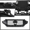 G-PLUS Front Upper Grille Compatible with Ford Edge ST/ST-Line 2019-2022 PT4B-8200, KT4Z-8200, KT4B-8A133 Gloss Black