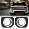 G-PLUS Fog Lamp Light Cover Bezel Compatible with LR4 2010-2016 2PCS ABS Plastic Trim