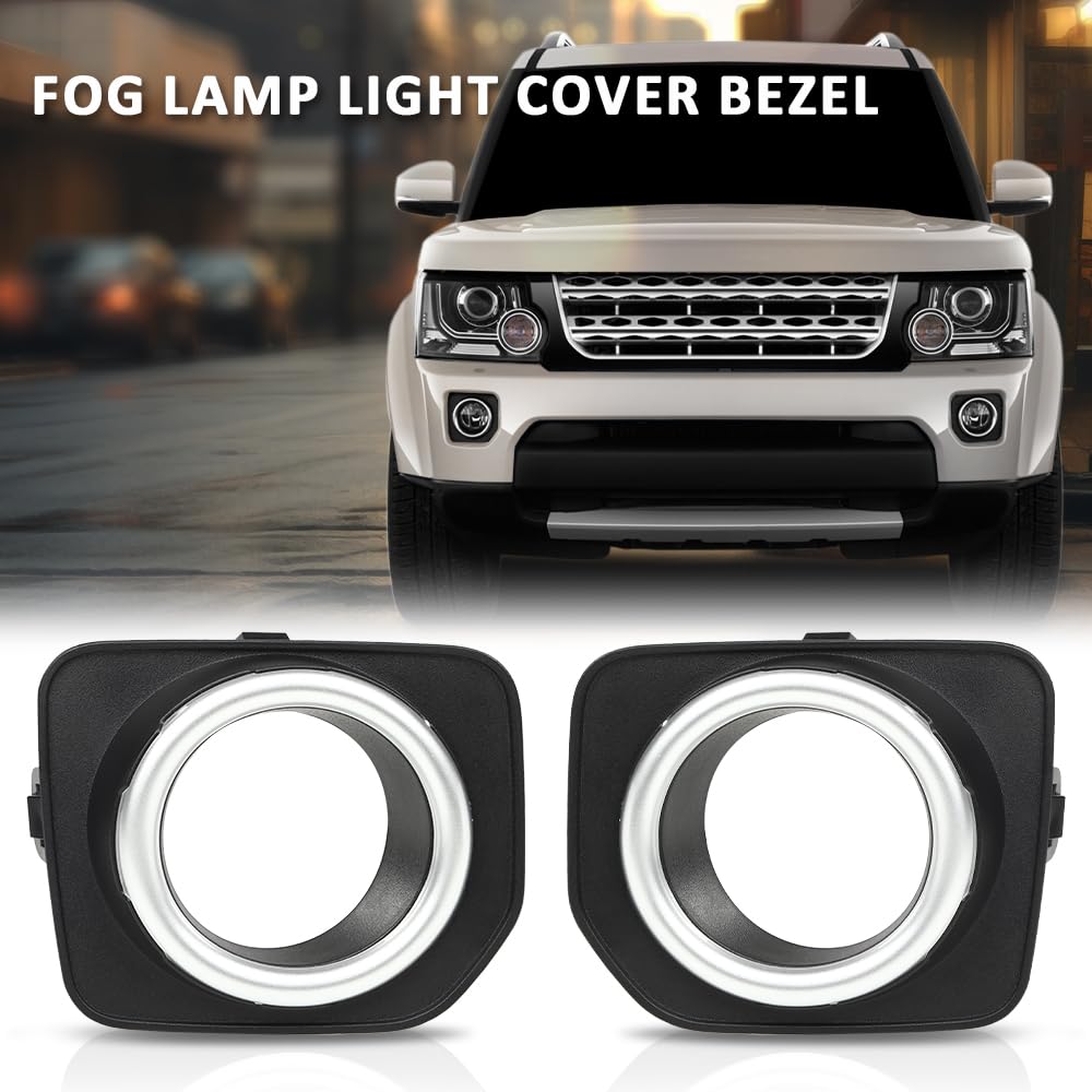 G-PLUS Fog Lamp Light Cover Bezel Compatible with LR4 2010-2016 2PCS ABS Plastic Trim
