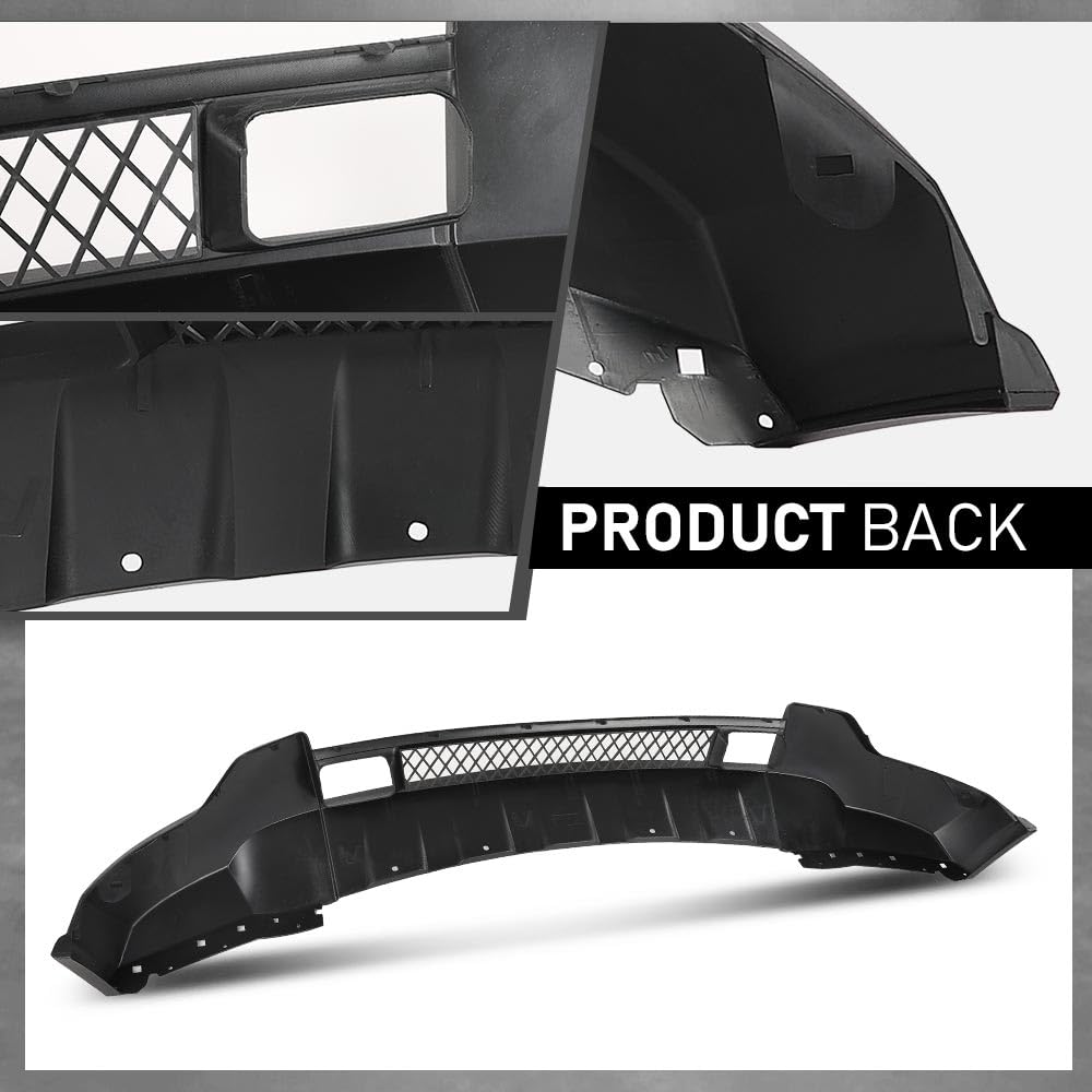 G-PLUS Black Lower Front Bumper Valance Compatible with 2011-2013 Jeep Grand Cherokee 4-Door (Fit Models With Lower Chrome Trim and WITHOUT Adaptive Cruise)