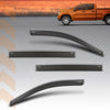 G-PLUS in-Channel Side Window Vent Visor Deflectors Rain Guards Compatible with Chevy Silverado GMC Sierra 1500 2019-2026 4 PCS Smoky
