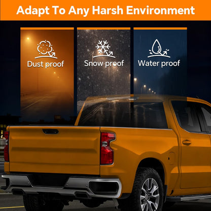 G-PLUS Tail Light Beake Lamp Compatible with Chevy Silverado 1500 2019-2023,Fit Silverado 2500HD 3500HD 2020-2023,Fit Halogen Type Only,Not Fit w/Factory LED Model,Right Luces TraserasAssembly