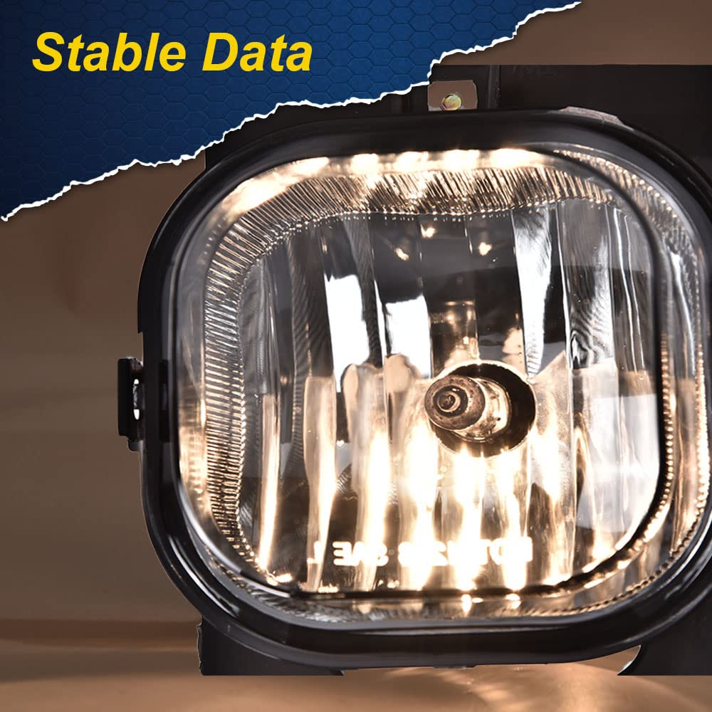 G-PLUS Fog Light Lamp Compatible with 2005-2007 Ford F250 F350 F450 F550 Super Duty / 2005 Ford Excursion Clear Lens Running Lights