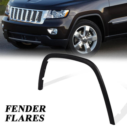 G-PLUS Front Left Driver Side Fender Flare, Compatible with Jeep Grand Cherokee 2011 2012 2013 2014 2015 2016, Wheel Opening Molding Trim