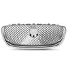 G-PLUS Upper Front Center Grill Grille Compatible with Jaguar XF XFR 2012-2015 Silver