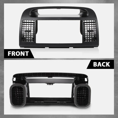 G-PLUS Center Dash Radio Bezel AC Air Vents Upper Trim Compatible with Toyota Camry 2002-2006 Black