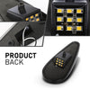G-PLUS 5Pcs Amber Teardrop Cab Marker Lights 9 LED Cab Marker Light Top Clearance Roof Running Light Assembly with Wiring Pack Fit for Trucks Trailer Vans Pickups RV Tractor Yellow