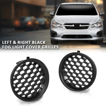 G-PLUS Fog Light Cover Grilles Left&Right Compatible with Subaru Impreza (Wagon & Sedan) 2008-2014 Black 57731FG210