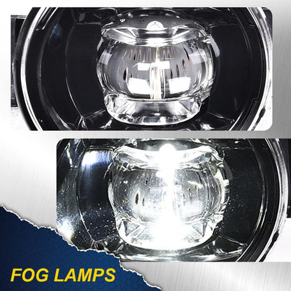G-PLUS Fog Lights Assembly Replacement for 2019 2020 Nissan Altima 4-Door Sedan S SL SR SV Front Bumper Fog Lights w/Bulb Clear Lens LED Fog Lamps (Pair)