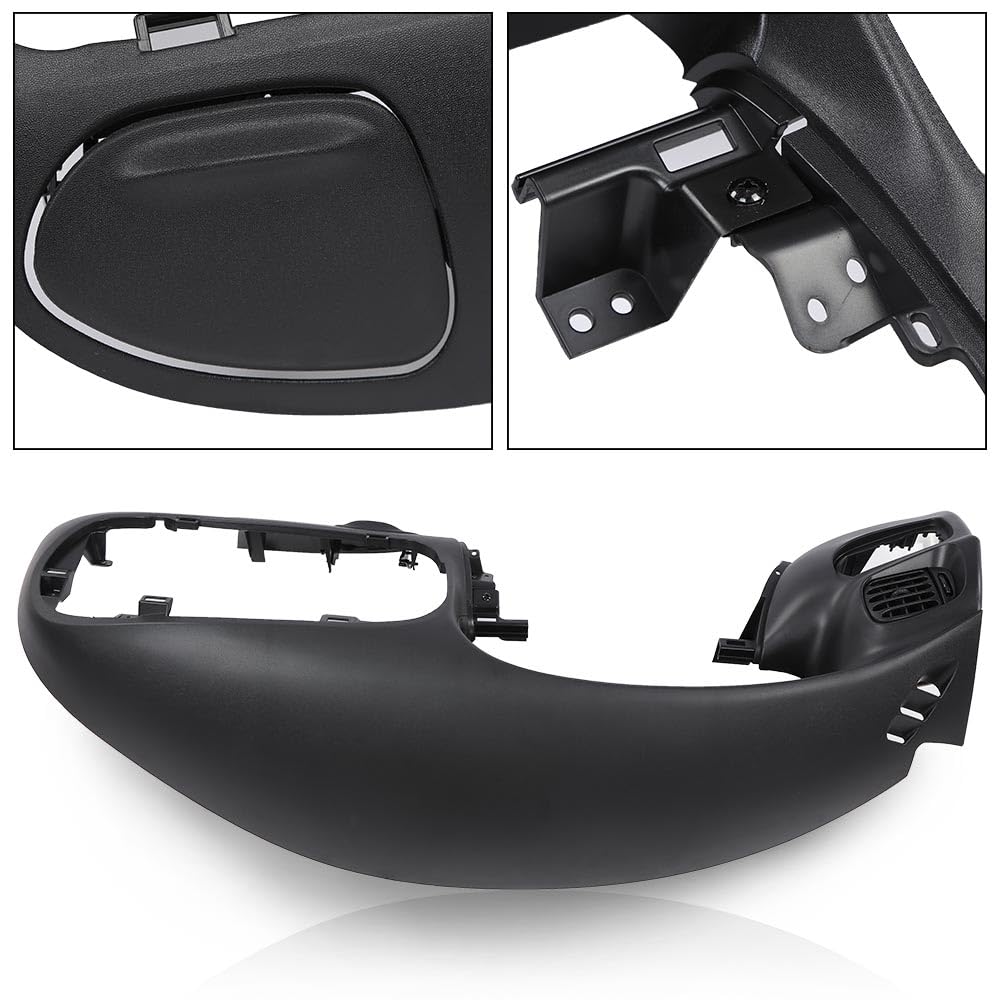 G-PLUS Dash Pad Bezel Compatible with Ford F150 1997-2003 / Ford Expedition 1997-2003 Dash Trim Bezel Replacement Black