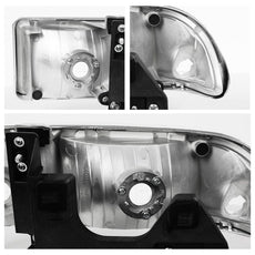 G-PLUS Headlights Assembly for Chevy Blazer S10 1998-2005 Clear Chrome Clear Product Specifications