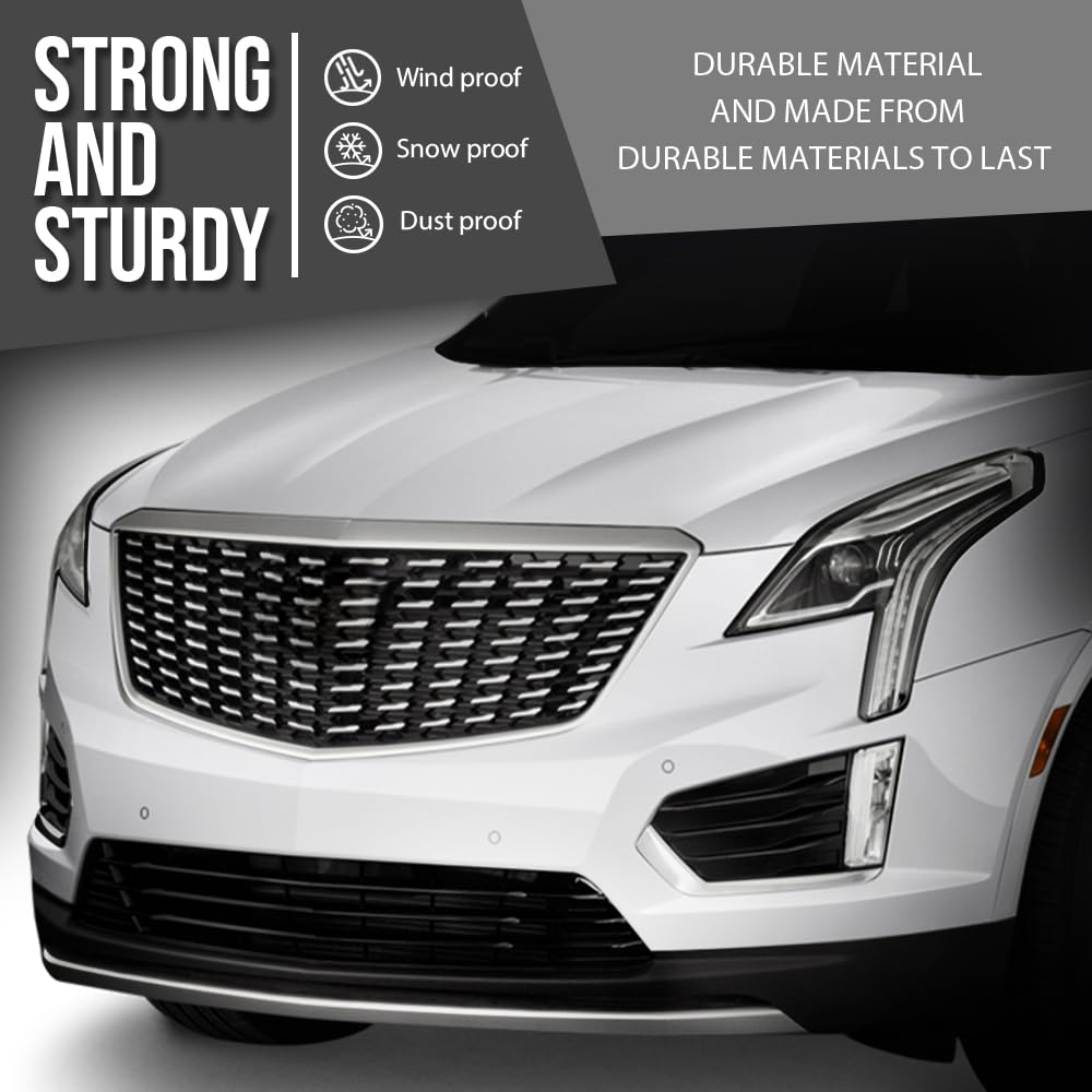 G-PLUS Bumper Bracket Set Front Left and Right Side Compatible with Cadillac XT5 (submodel: Base, Platinum) 2017 2018 2019, Fit Cadillac XT5 Livery 2021 2022 2023 84172893, 84172892 Black