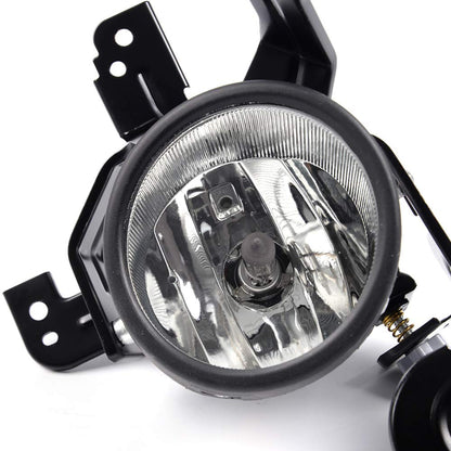 Compatible with Honda CR-V CRV 2007 2008 2009 Clear Fog Lights Assembly Driving Bumper Lamps +H11 Bulbs+Switch+Bezel+Harness