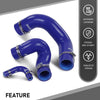 G-PLUS Radiator Hose Set Upper Lower and Bypass Hoses Compatible with John Deere Models Blue