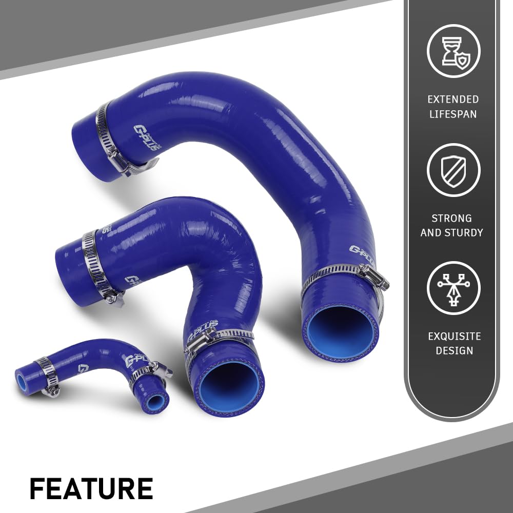G-PLUS Radiator Hose Set Upper Lower and Bypass Hoses Compatible with John Deere Models Blue