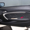 G-PLUS 2PCS Leather Front Door Panels Armrest Cover Skin Compatible with Honda Accord Sedan 2008-2012 Black(Only fit for Coupe 2 Doors)