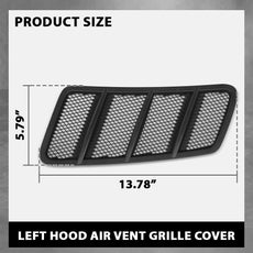 G-PLUS Hood Air Vent Grille for Benz W166 GL ML 2012-2015 Driver Side Side View