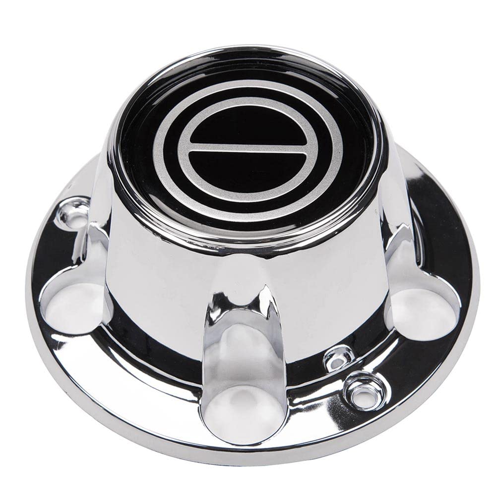 G-PLUS Chrome Wheel Hub Center Caps with 12 mounting Screws, Compatible with Ford F150 Truck/Bronco 1980-1996, Fit Ford Van 1992-1996 4x4 Front 4WD Wheel Drive