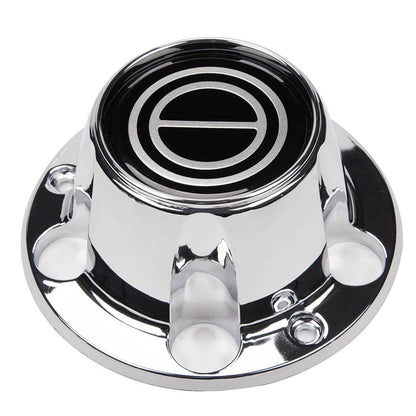 G-PLUS Chrome Wheel Hub Center Caps with 12 mounting Screws, Compatible with Ford F150 Truck/Bronco 1980-1996, Fit Ford Van 1992-1996 4x4 Front 4WD Wheel Drive