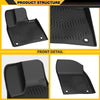 4PCS Floor Mats Cargo Liner Fit LX RX300 2019, All Weather Floor Cargo Liners Waterproof Black 1st & 2st & 3nd Row