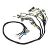 G-PLUS Tucked Engine Harness Fit Honda Civic Integra B16 B18 D16&B/D-Series OBD1 Tucked Budget Engine Harness w/OBD1 Dist/Inj/Alt & 92-95 ECU Plugs CNCH-0BD1-1