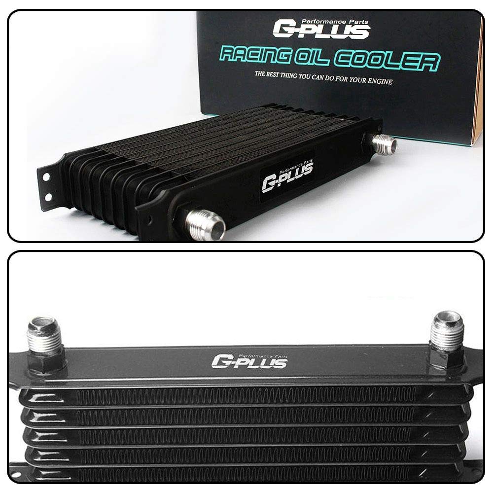 G-PLUS Engine Oil Cooler Kit 7 Row AN10 Compatible with 2006-2012 BMW Mini Cooper S Turbo R56