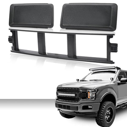 G-PLUS Front Bumper Lower Center Cover & Bumper Guards Pads End Caps Compatible With Ford F150 2018-2020 JL3Z17B968BB ABS