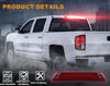 G-PLUS LED Third Brake Light Compatible With 2009-2014 Ford F150 High Mount Rear 3rd Cargo Tail Lamp Waterproof(Red lens Chrome Housing)