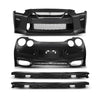 G-PLUS Front Rear Lip Bumper Guard Skid Kit Compatible with Nissan GTR R35 2009-2022, FEA0M-6AVMA, FBM226AV0H, Black