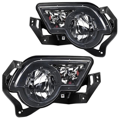 G-PLUS Front Bumper Fog Lights Assembly Compatible with 2002-2006 Chevy Avalanche Driving Fog Lamps Replacement Left & Right Side GM2593141 GM2592141 (2002-2006 Avalanche Clear Lens)