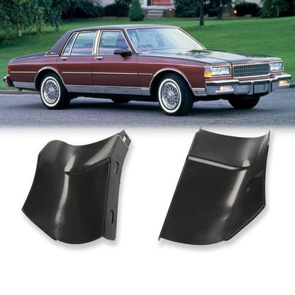 G-PLUS Rear Bumper Quarter Panel Fillers Kit Compatible With Chevy Caprice/Impala 1986-1990 ABS Plastic- Primed,Black