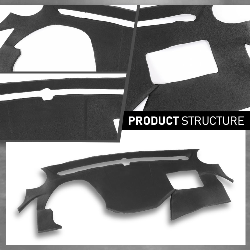 G-PLUS TPE Dash Cover Dashboard Panel Compatible with HYUN.DAI Sonata 2011-2014 Black