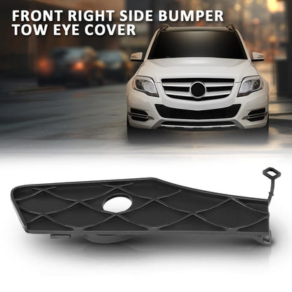 G-PLUS Front Right Bumper Tow Eye Cover Compatible with Benz GLK250 Bluetec 4Matic 2013-2015,Fit Benz GLK350 (submodel: 4Matic, Base) 2013-2015 2048851124