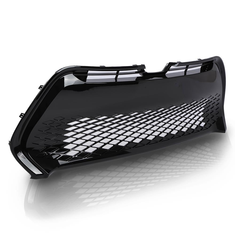 G-PLUS Front Bumper Grill Compatible with Toyota Corolla SE XSE 2017 2018 2019 Black Lower Grille Replacement for 5311202740, ‎TO1036178